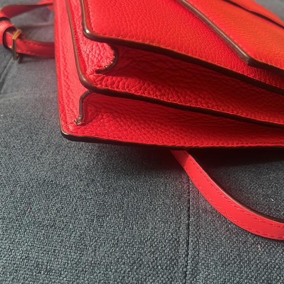 NEW KATE SPADE PARCHMENT DRIVE Josephine Red Pink Crossbody Purse Geranium - Picture 8 of 16